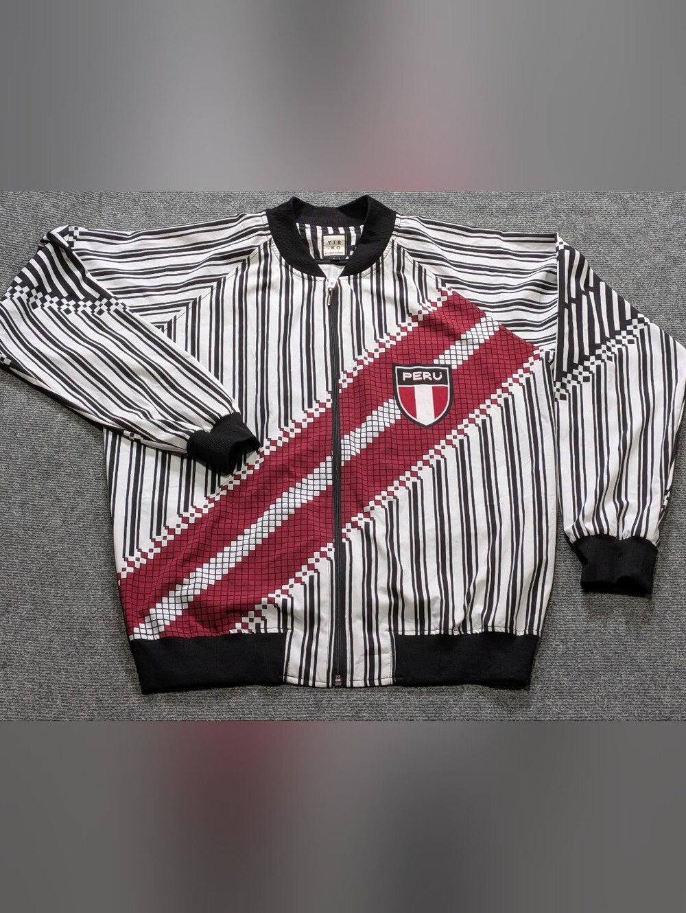 YIRKO SIVIRICH Peru Graphic Track Jacket Coat - Unisex Large🇵🇪 Authentic Yirko
